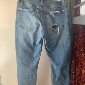 Abercrombie Zoe Natural Rise Ankle Straight Jeans